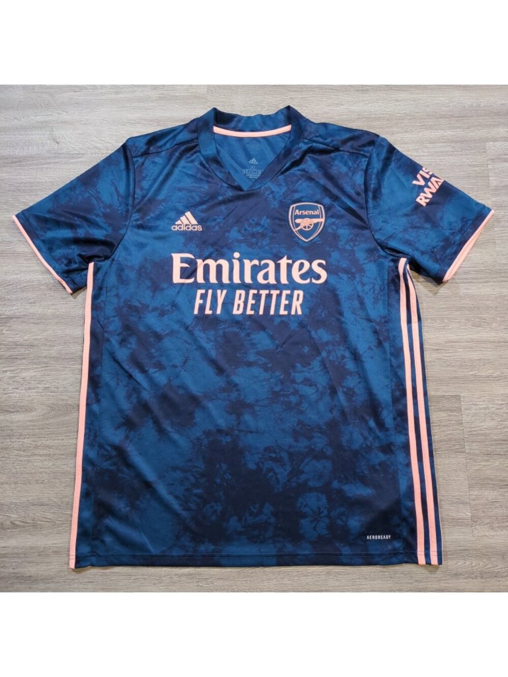 Adidas FC Arsenal 2020/2021 Third Football Soccer Jersey Men's XL Blue GH6653
